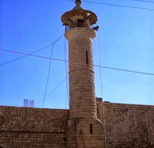 Archival photo of the minaret