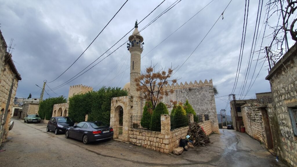The historic Al-Nabi Shu'ayb Mosque in the border village of Blida